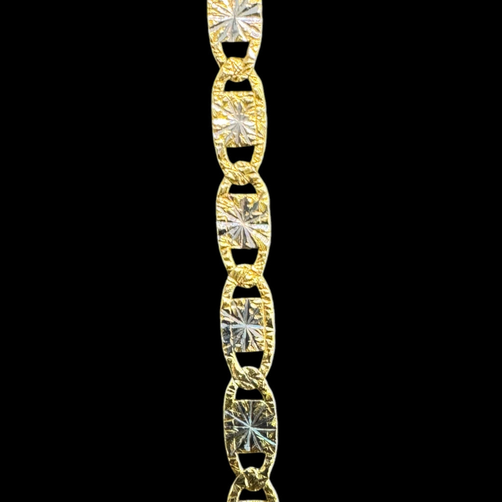 Cadena Gucci Bicolor Estrella 2 mm 10K