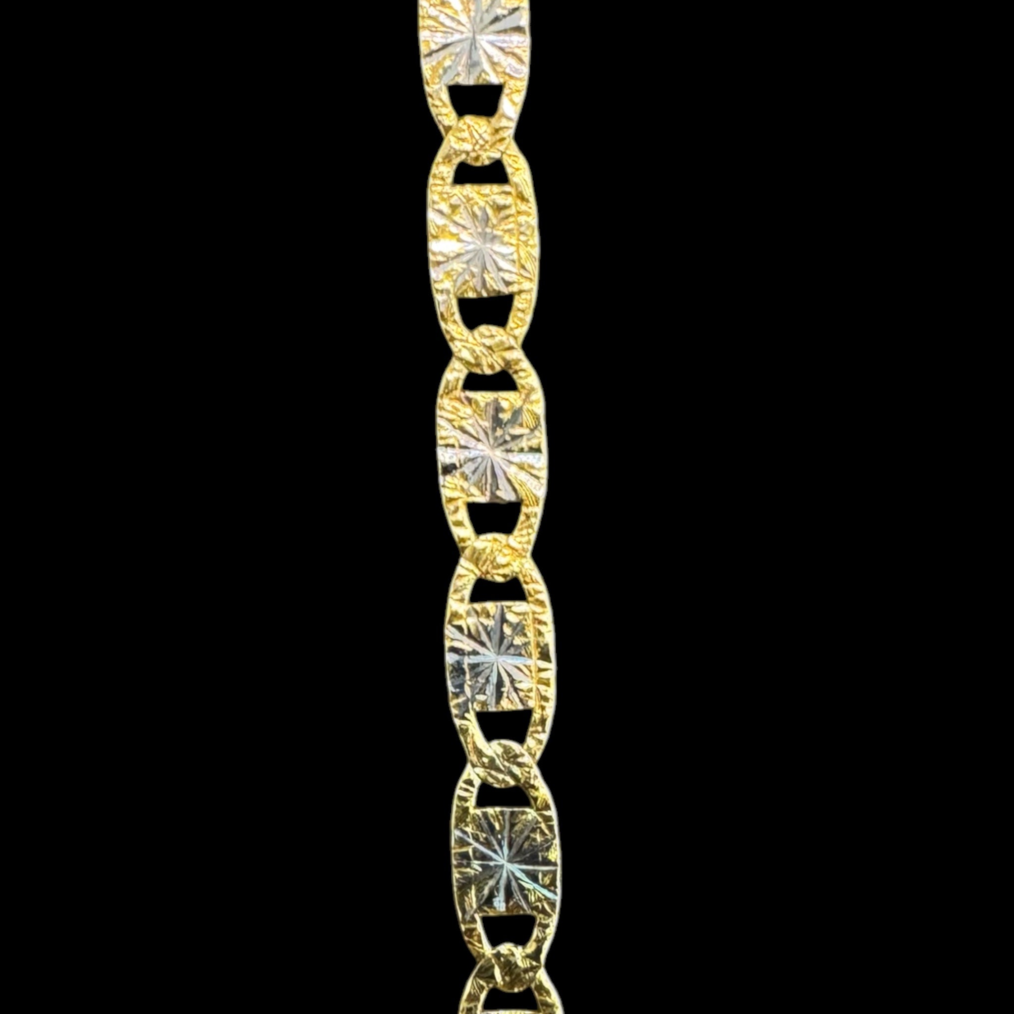 Cadena Gucci Bicolor Estrella 2 mm 10K