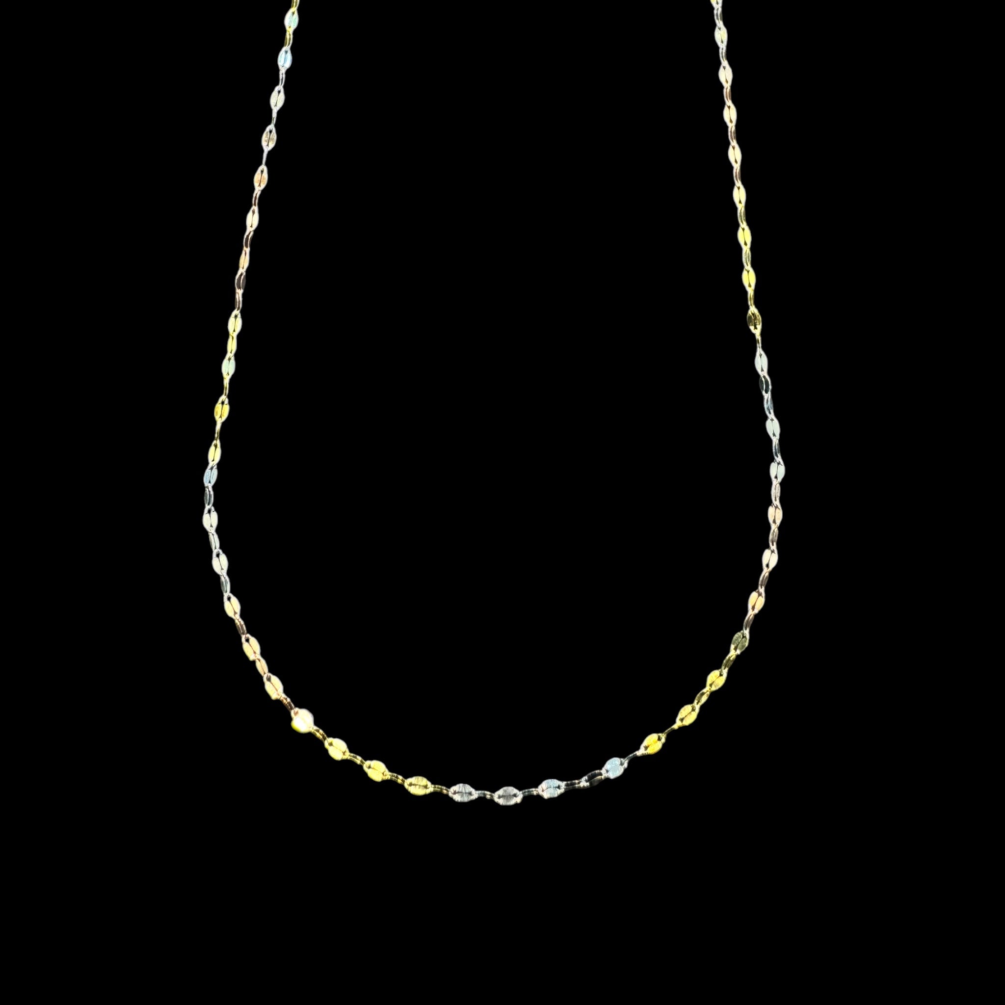 Cadena Grano de Café Florentina 1 mm 10K
