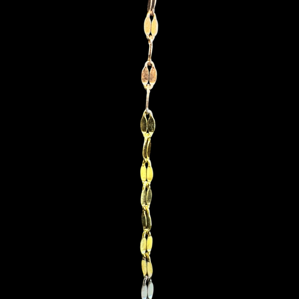 Cadena Grano de Café Florentina 1 mm 10K