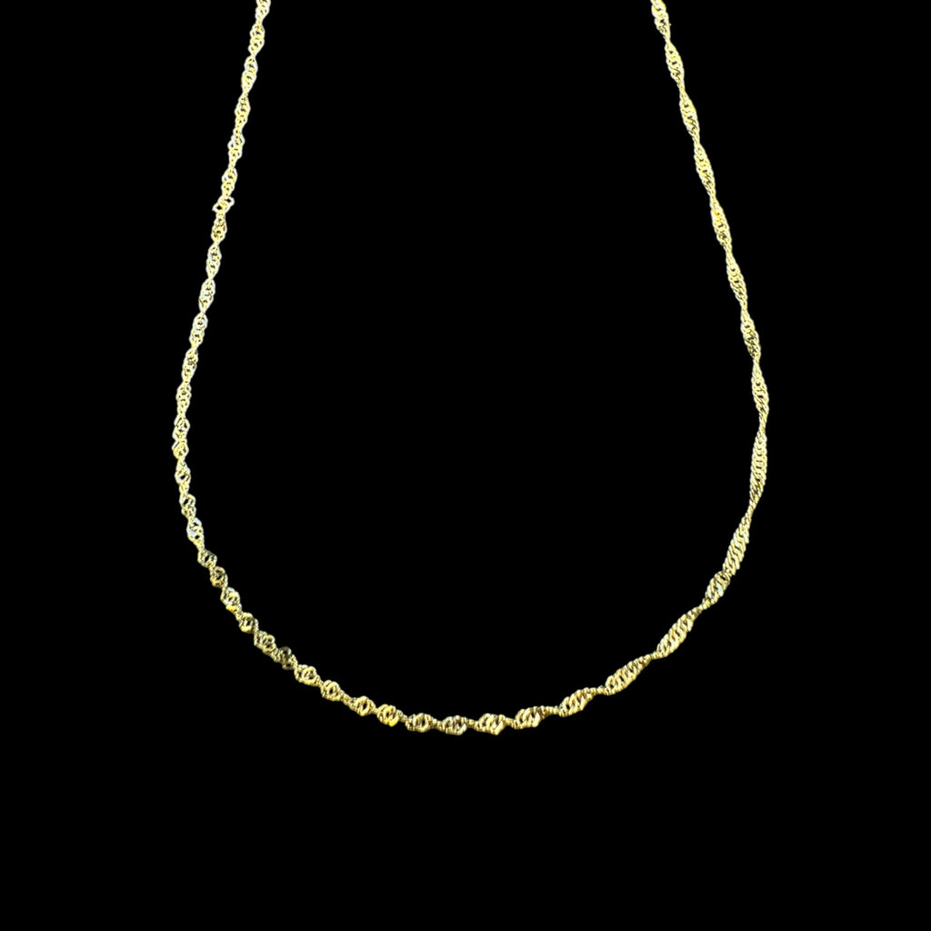 Cadena Singapur 1 mm 10K