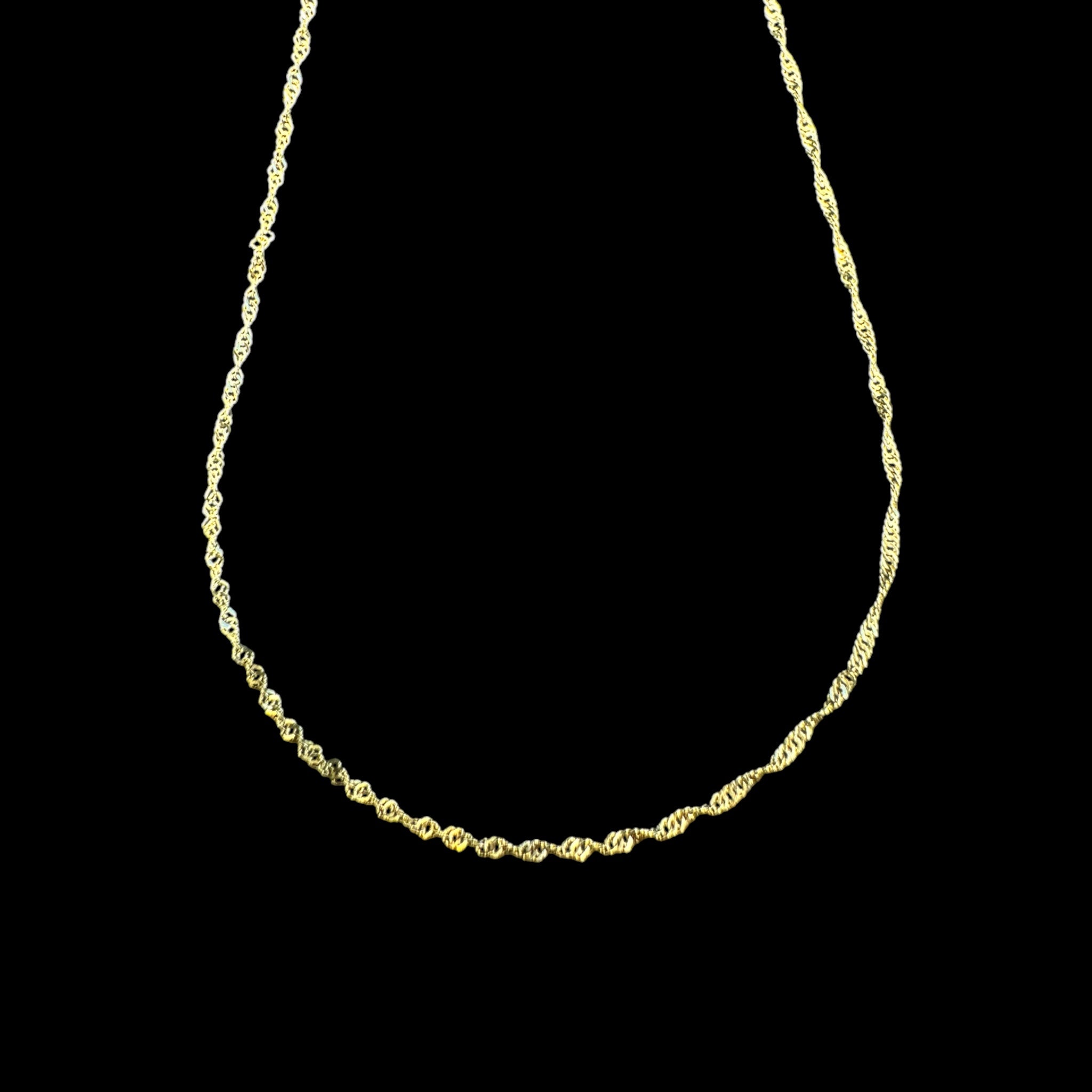 Cadena Singapur 1 mm 10K