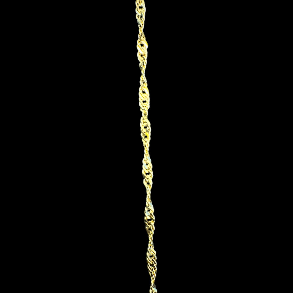Cadena Singapur 1 mm 10K
