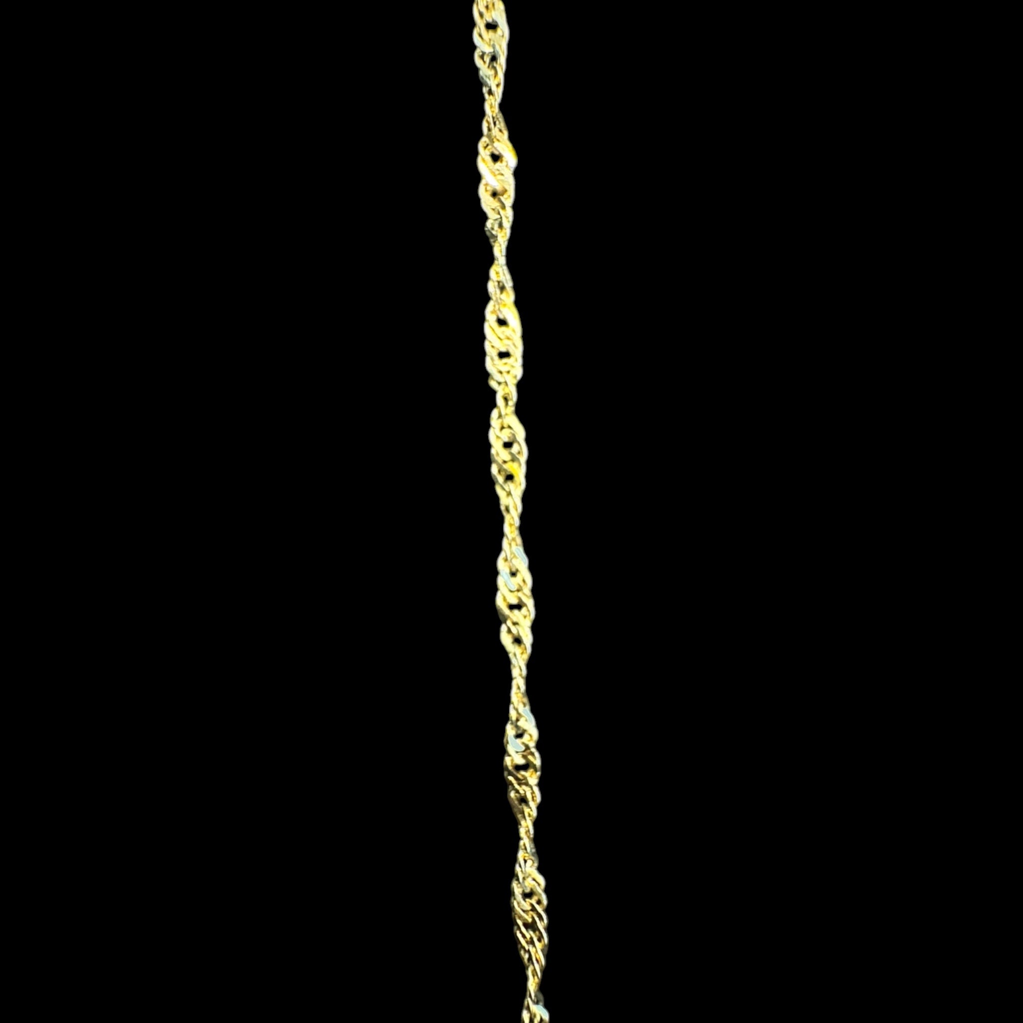Cadena Singapur 1 mm 10K