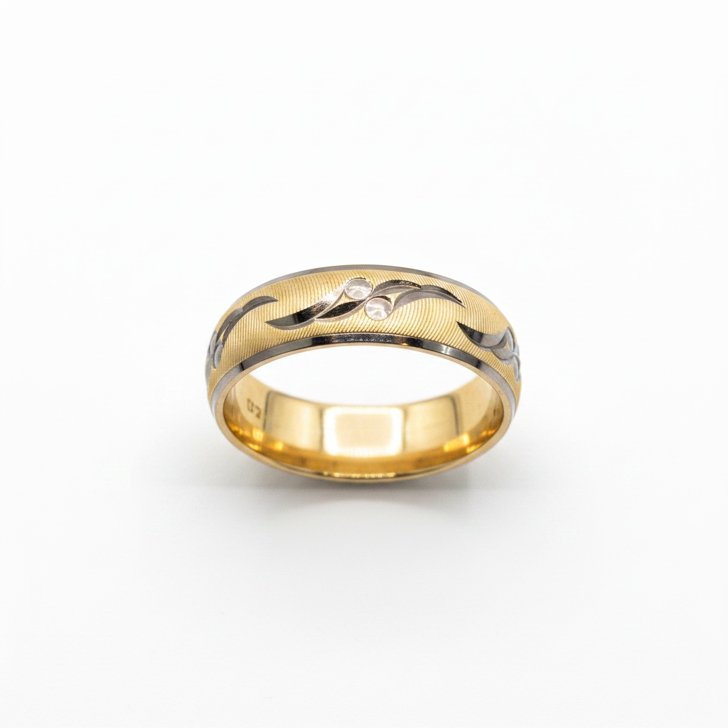 Argolla Serpentina con Rodio 5mm 10K