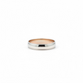 Argolla Lustre Blanca 4mm 10K