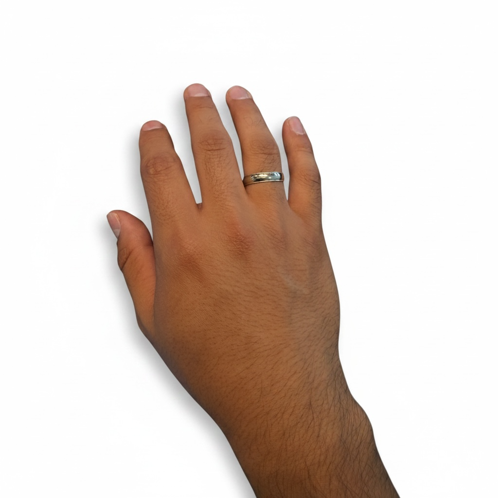 Argolla Lustre Blanca 4mm 10K