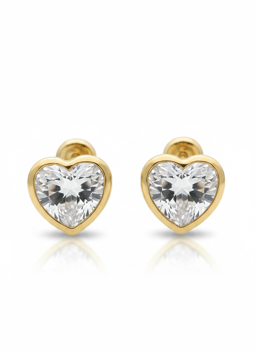 Broquel Bisel Corazón T5 10K