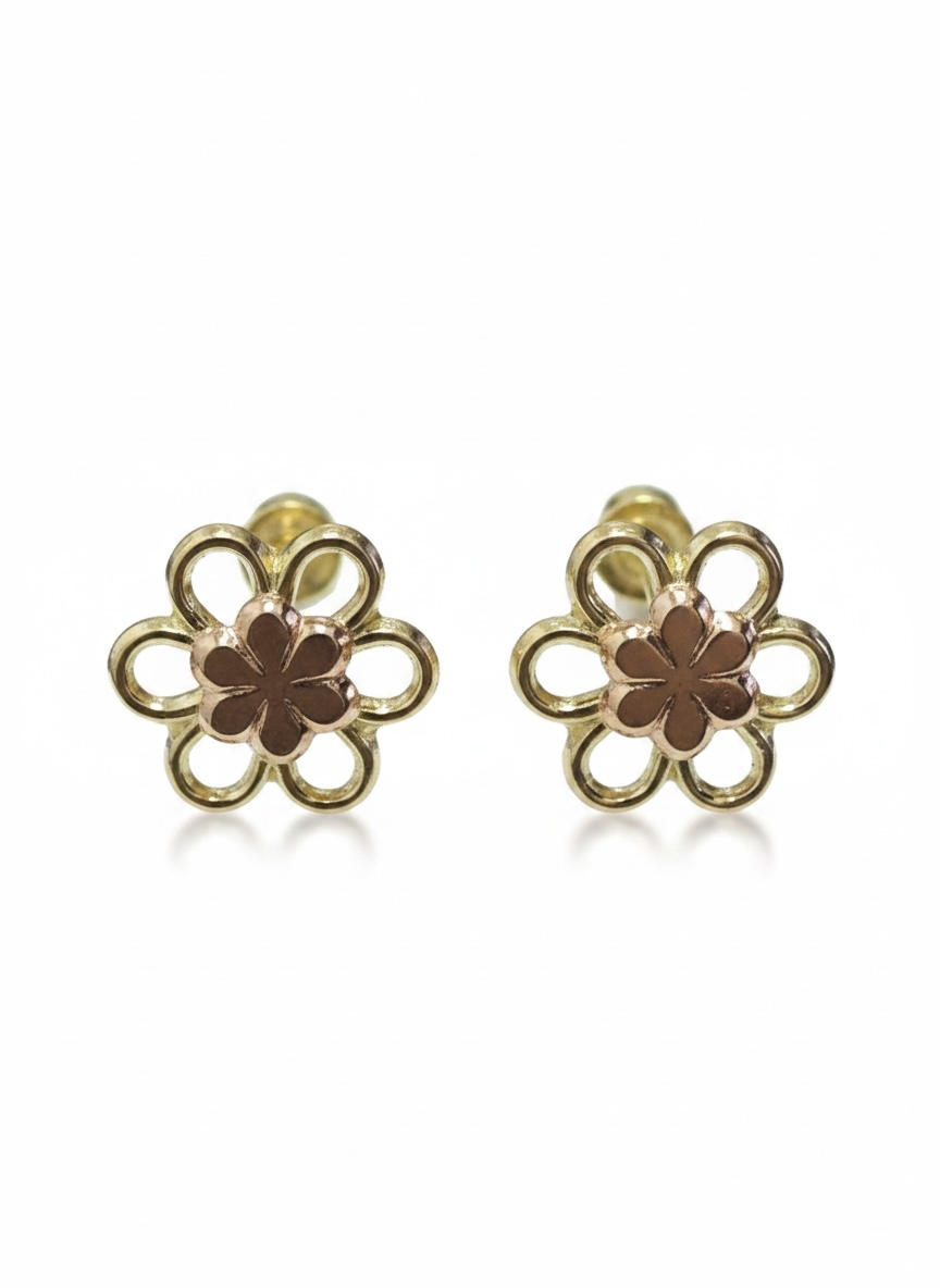 Broquel Flor Multicolor 10K