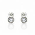 Broquel Bisel 3mm Plata .925