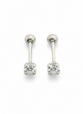 Broquel Recto Plata .925 - 2.5mm a 10mm