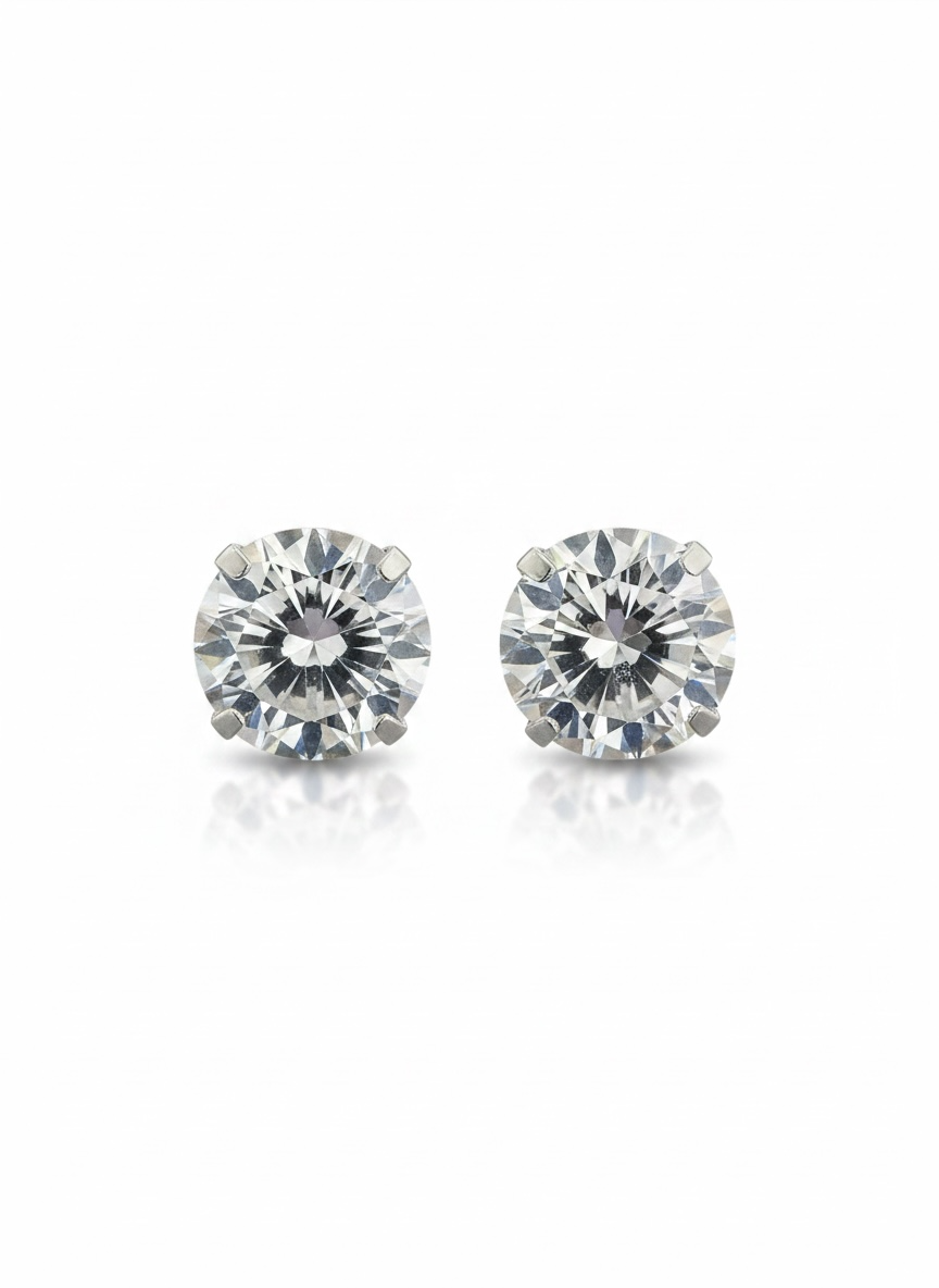 Broquel Recto Plata .925 - 2.5mm a 10mm