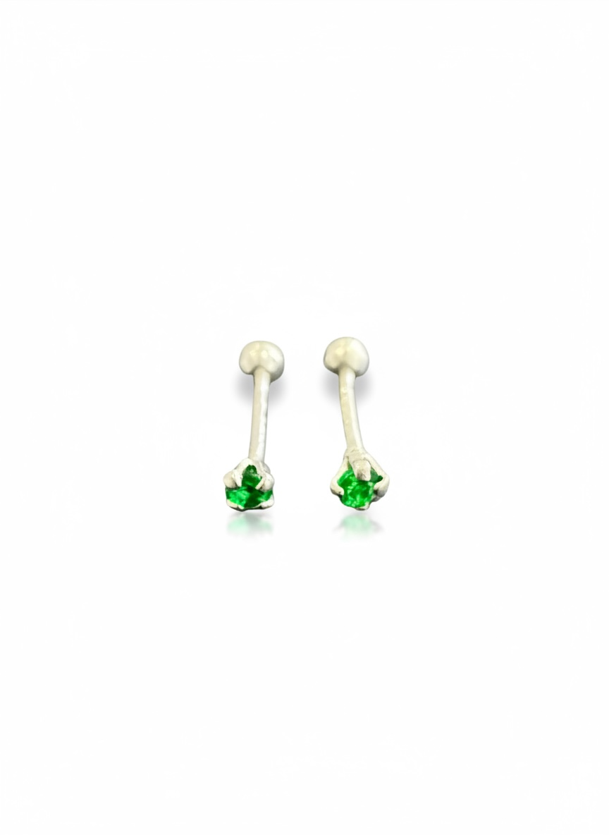 Broquel Recto Color Plata .925 | 3mm