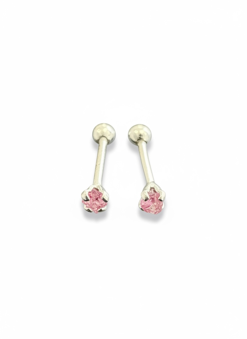 Broquel Recto Color Plata .925 | 3mm