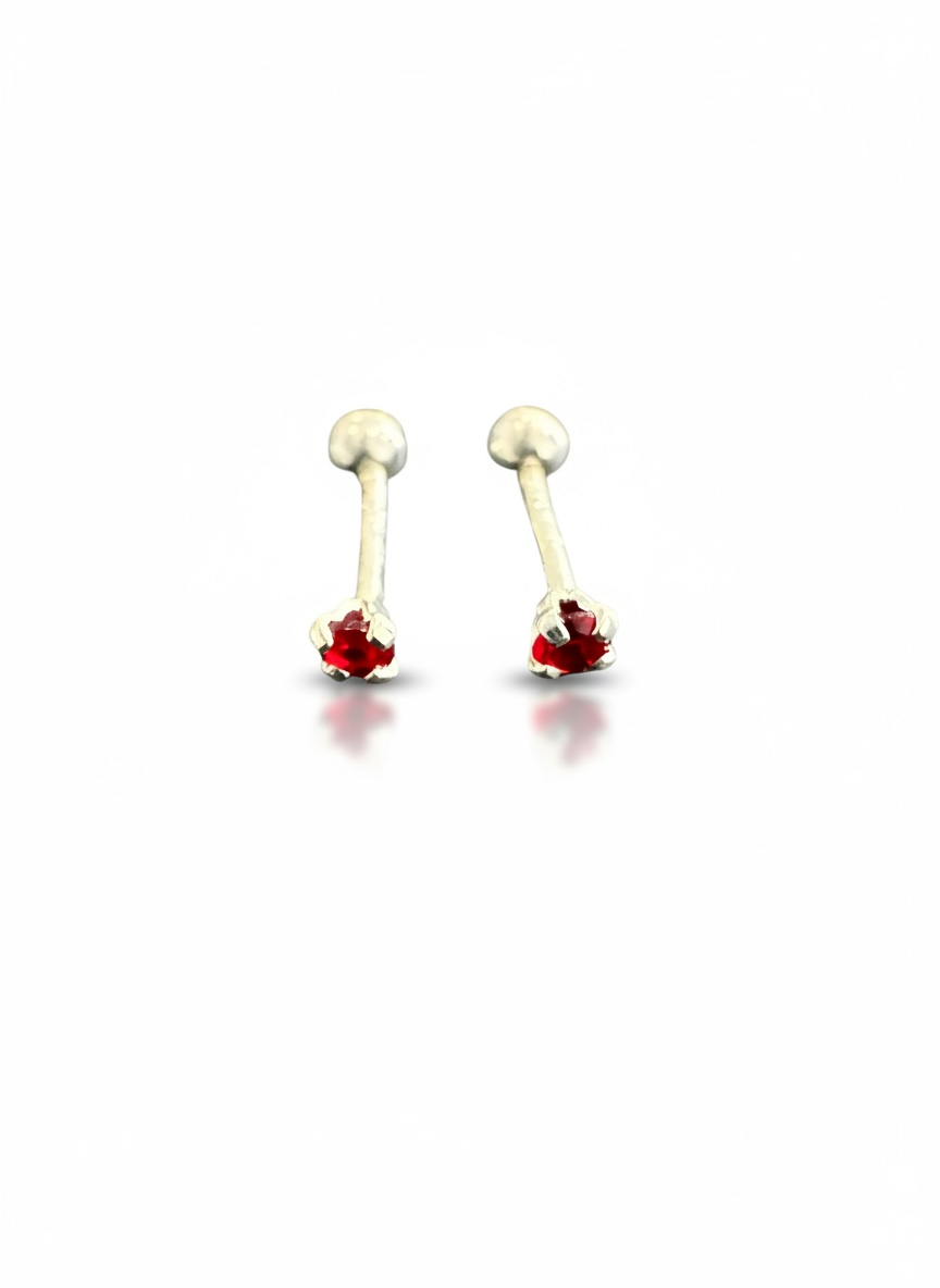 Broquel Recto Color Plata .925 | 3mm