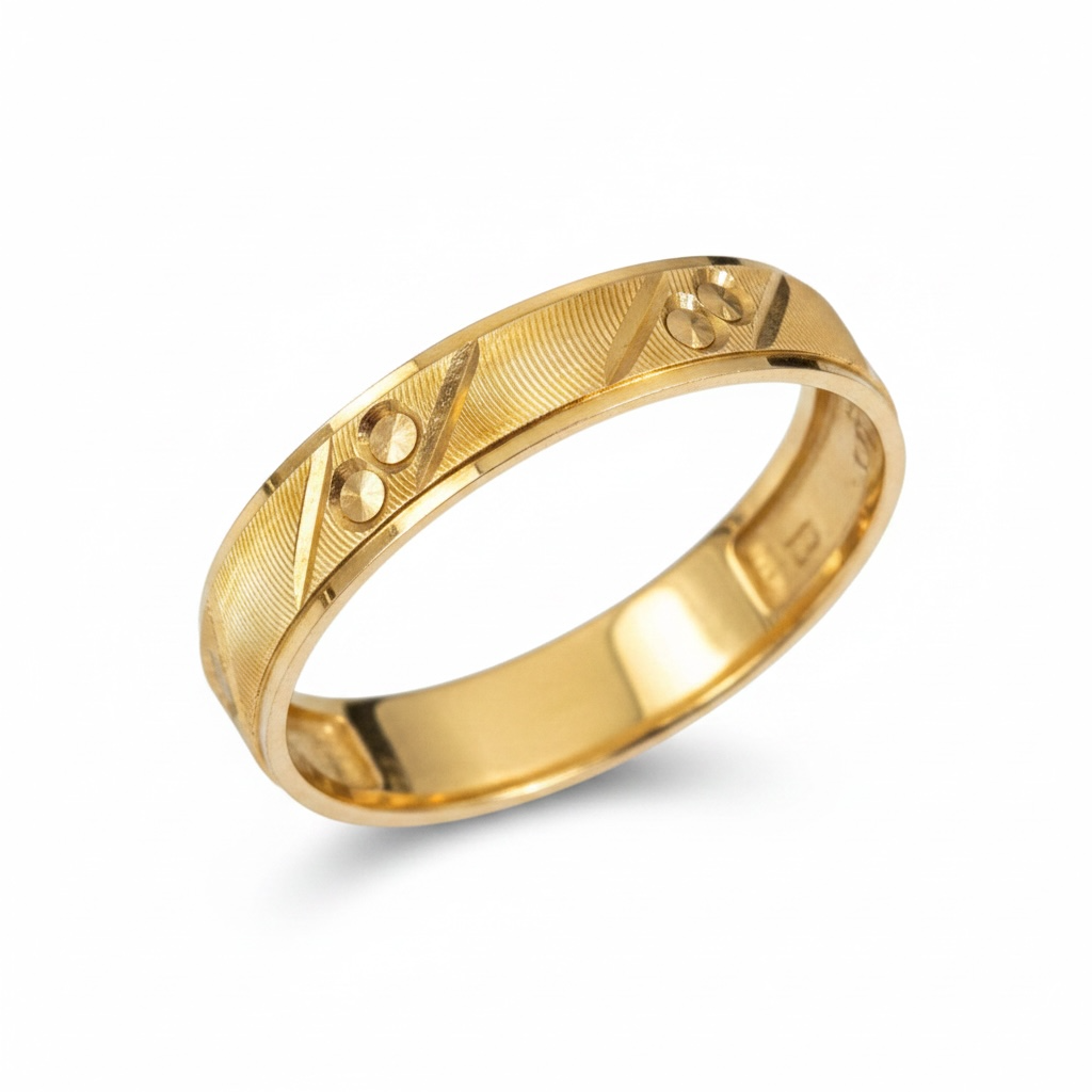 Argolla Serpentina 4mm de Oro 10K