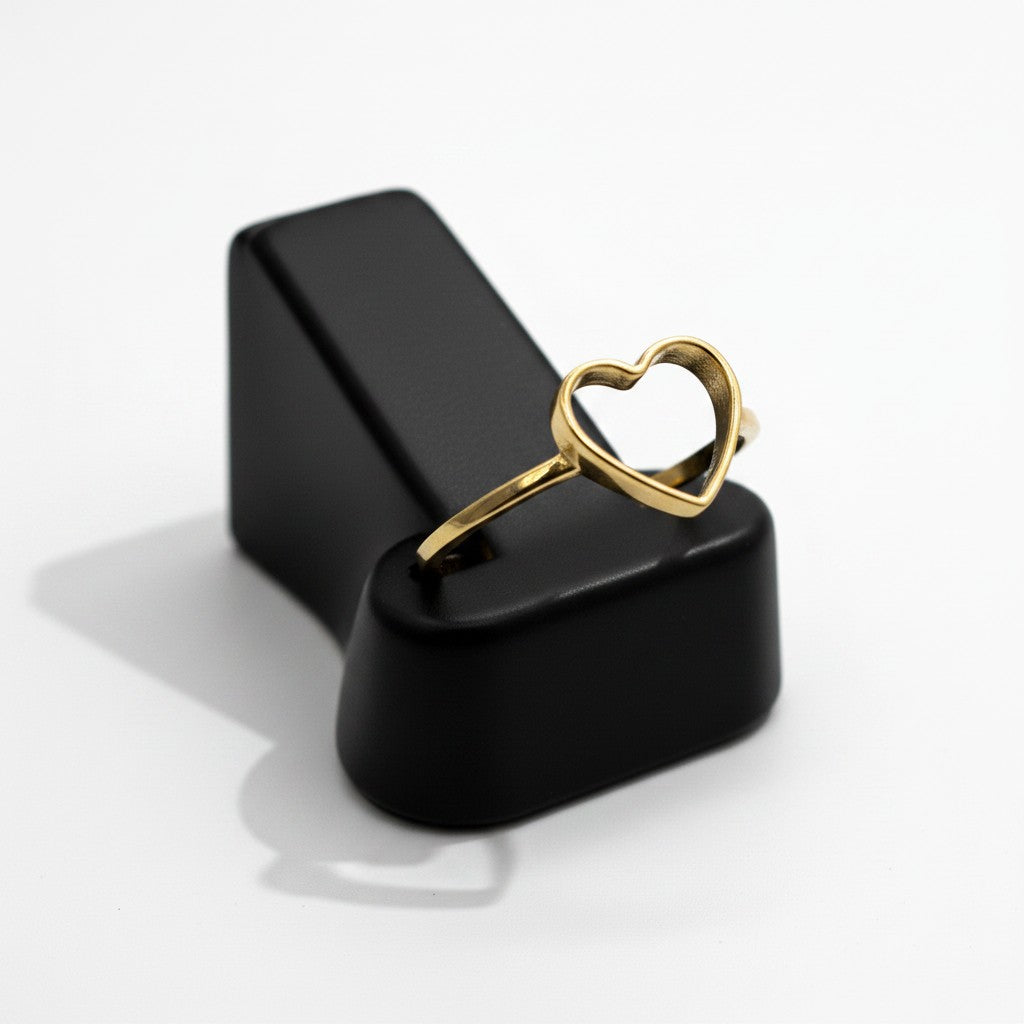 Anillo Corazón de Oro 10K