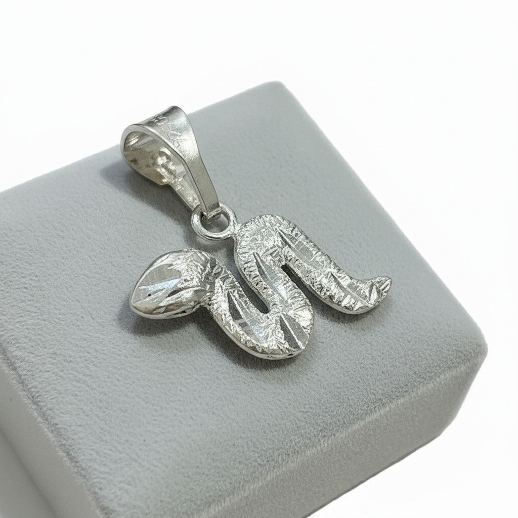 Dije Serpiente Facetada en Plata .925