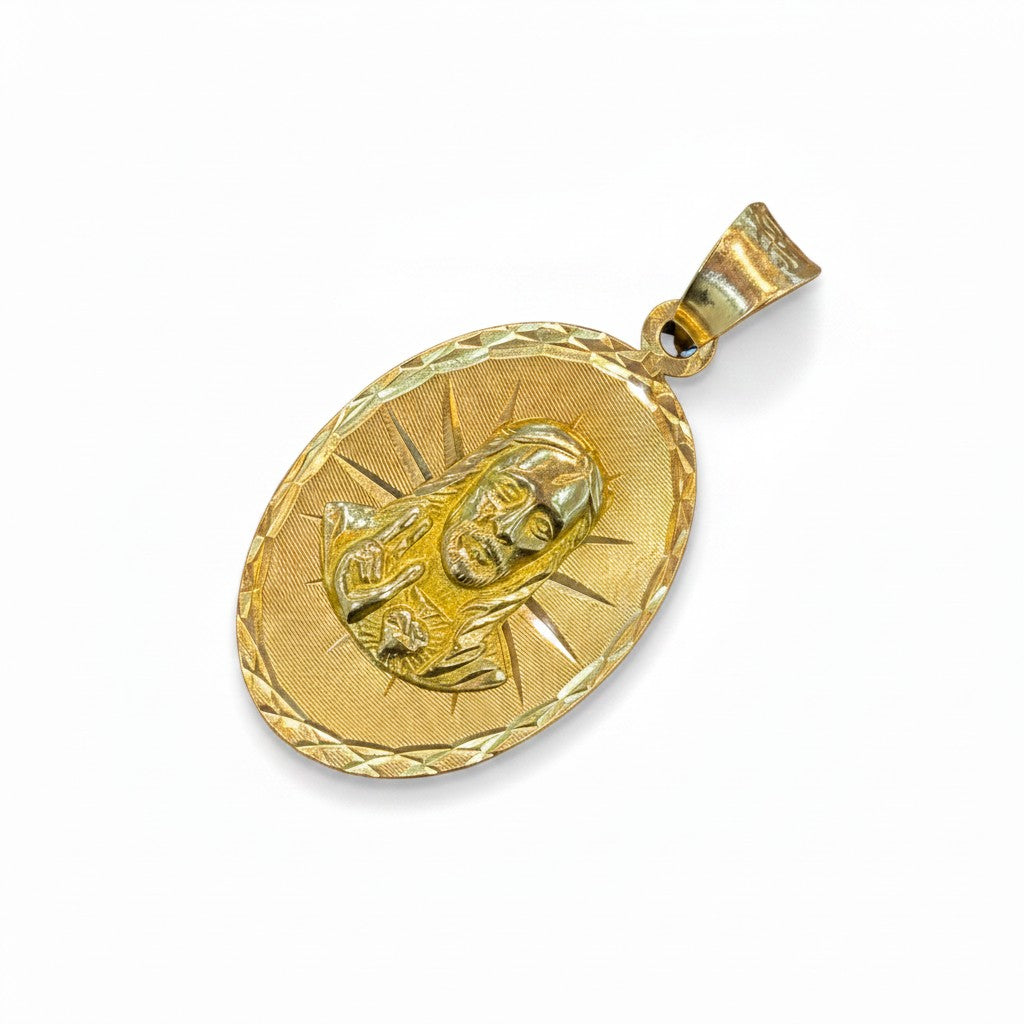 Medalla Sagrado Corazón de Jesús Ovalada – Oro 10K