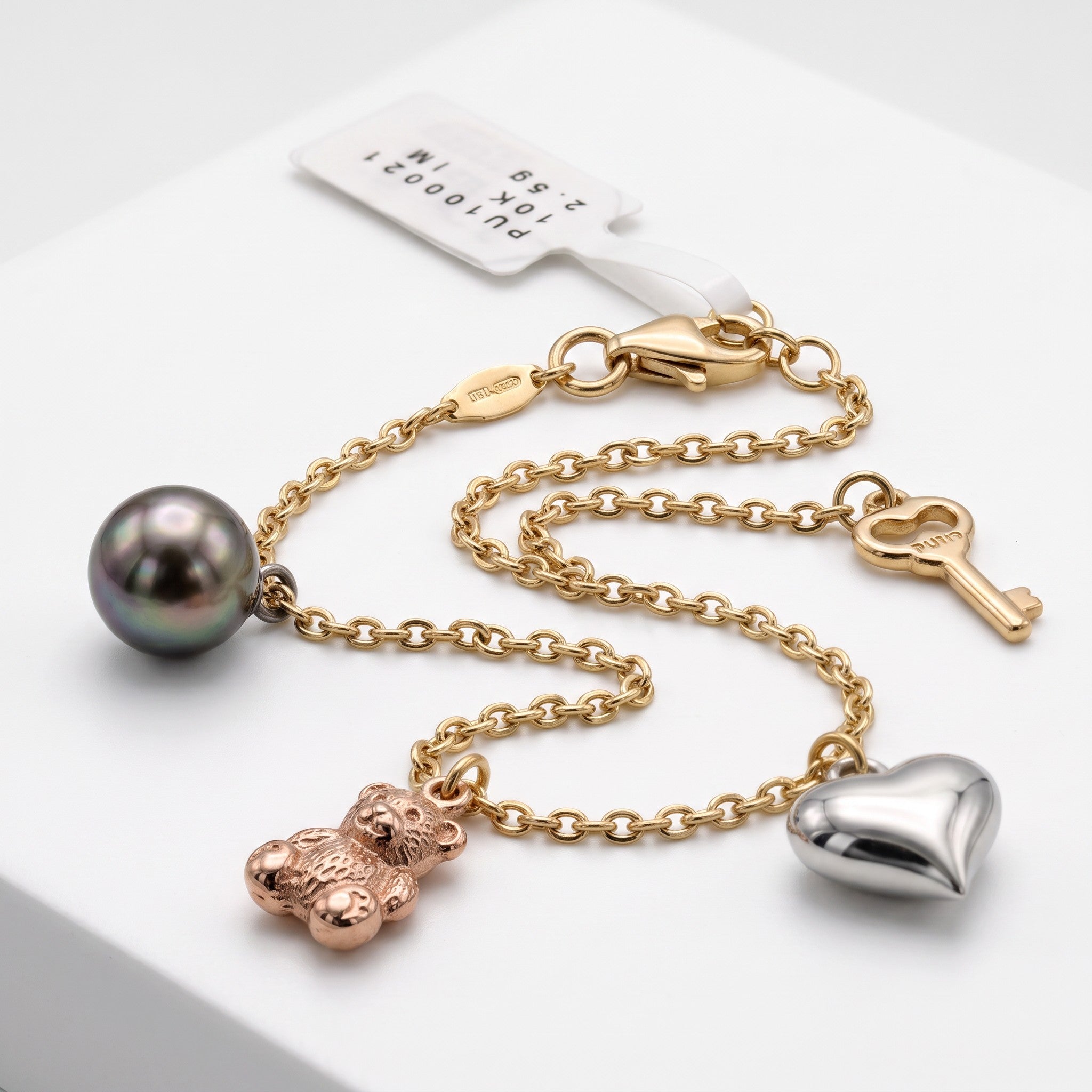 Pulsera Estilo Charms de Oro 10K