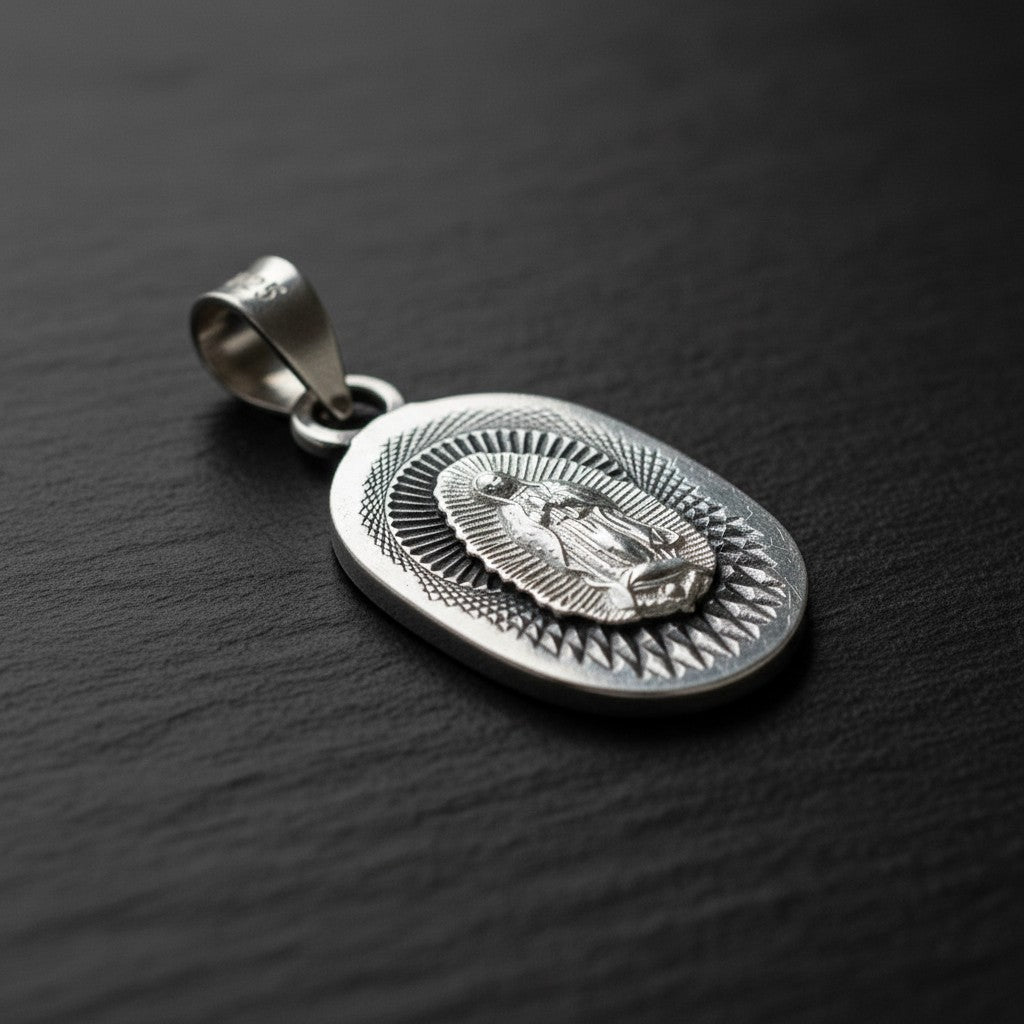 Medalla de Bautizo Virgen de Guadalupe – Plata .925