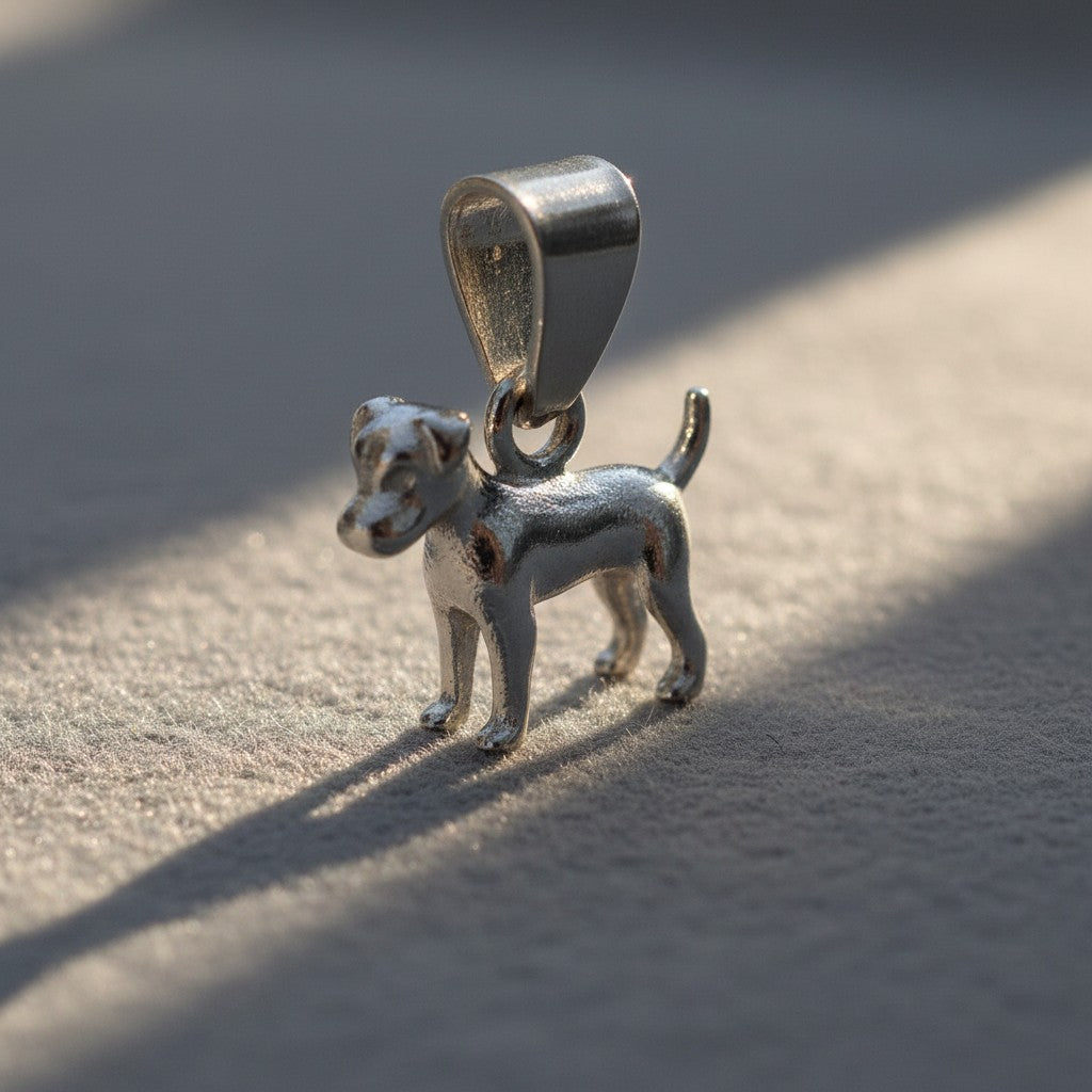 Dije Perro en Plata .925