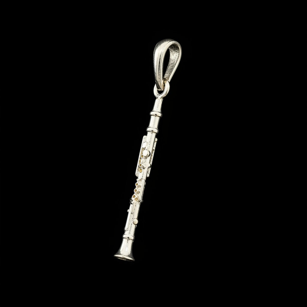 Dije Clarinete en Plata .925