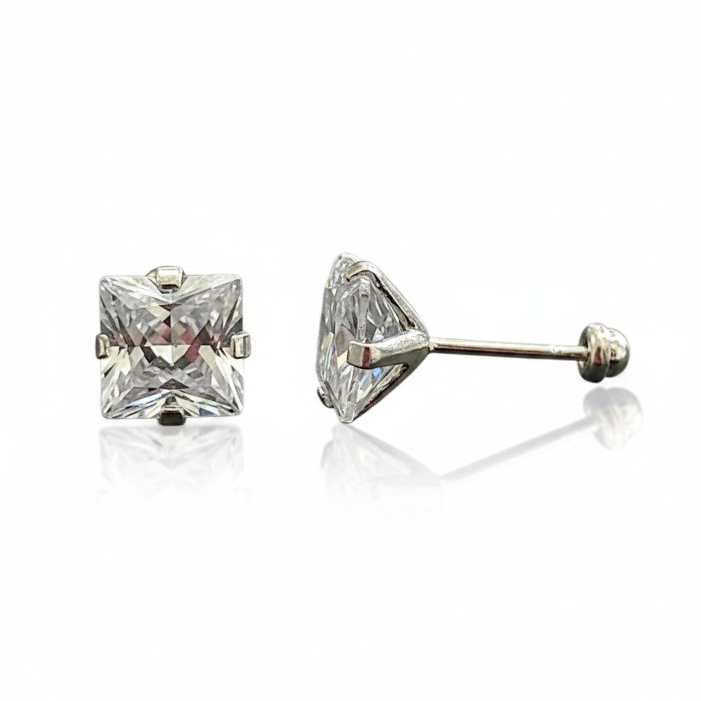 Broquel Recto Cuadrado de Plata .925