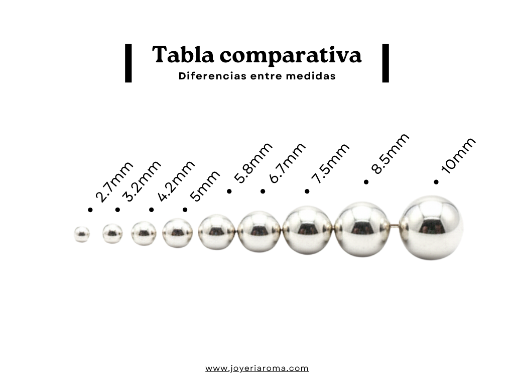 Broquel Bola de Plata .925